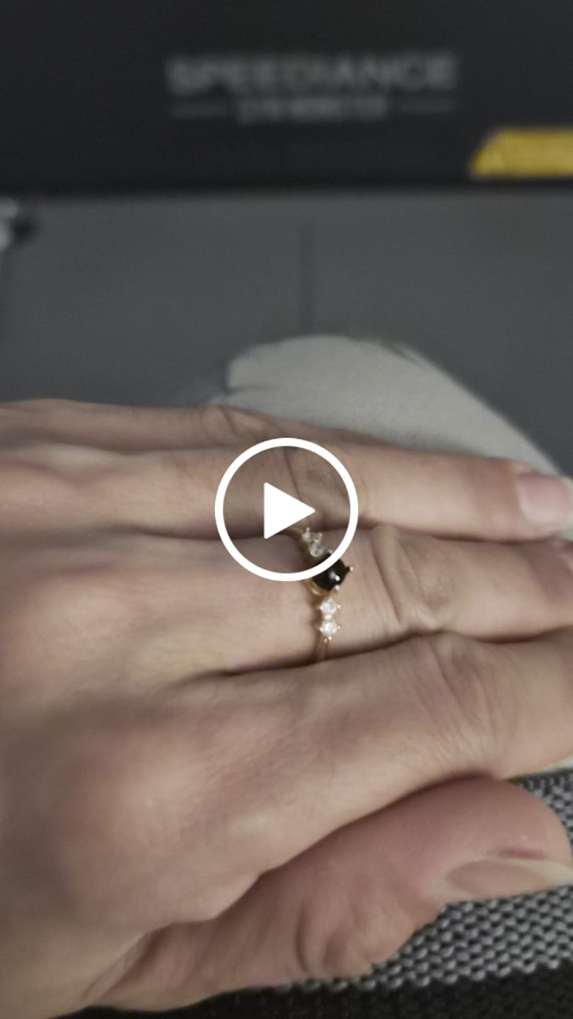 Customer video review of Obsidian Ring - Perlenschliff rund