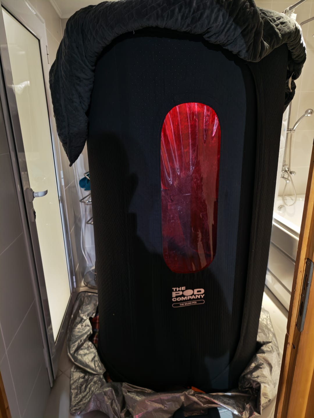 Customer photo review of The Sauna Pod