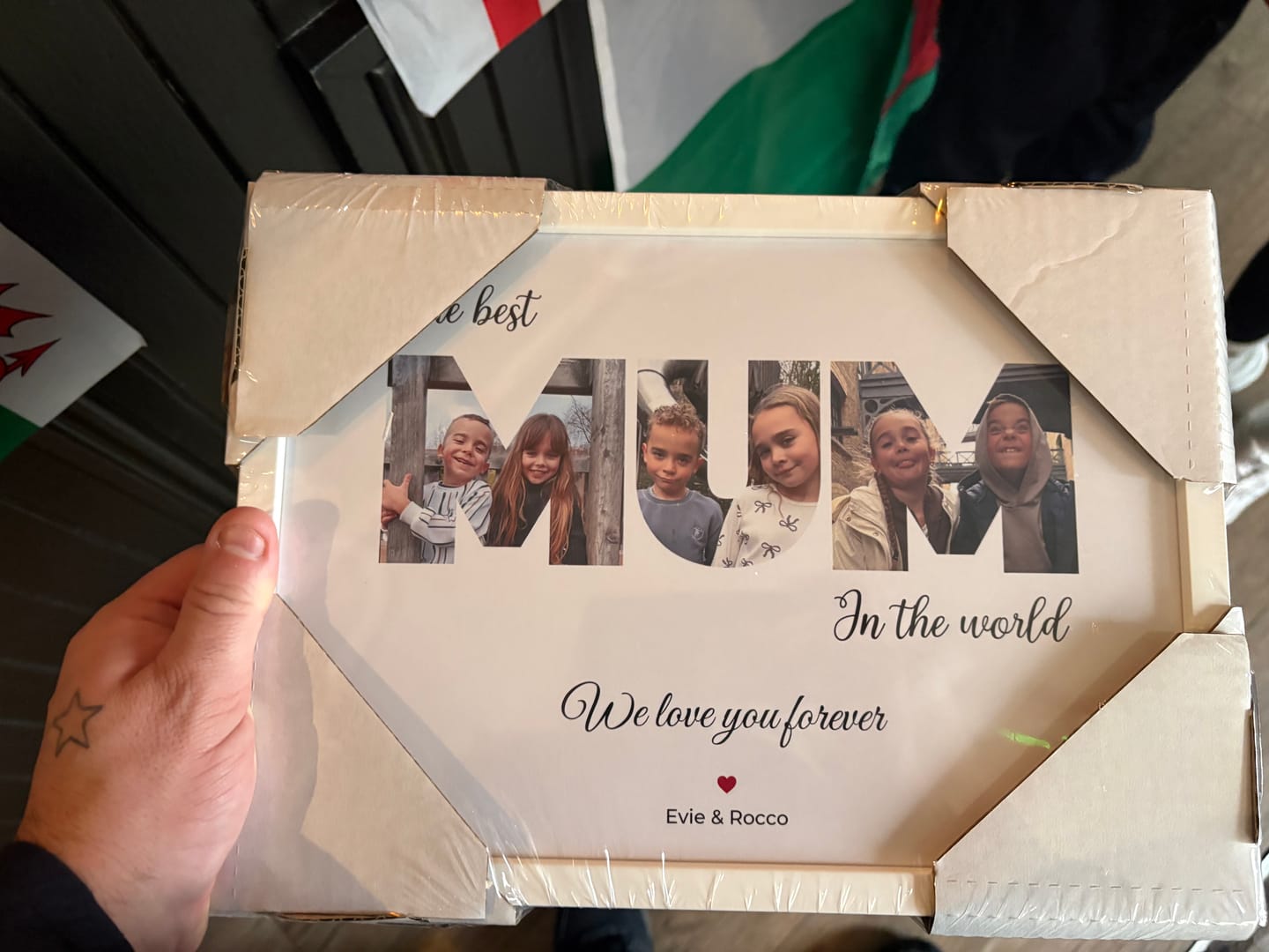 Customer photo review of "The Best Mom in the World" - Personalized Poster