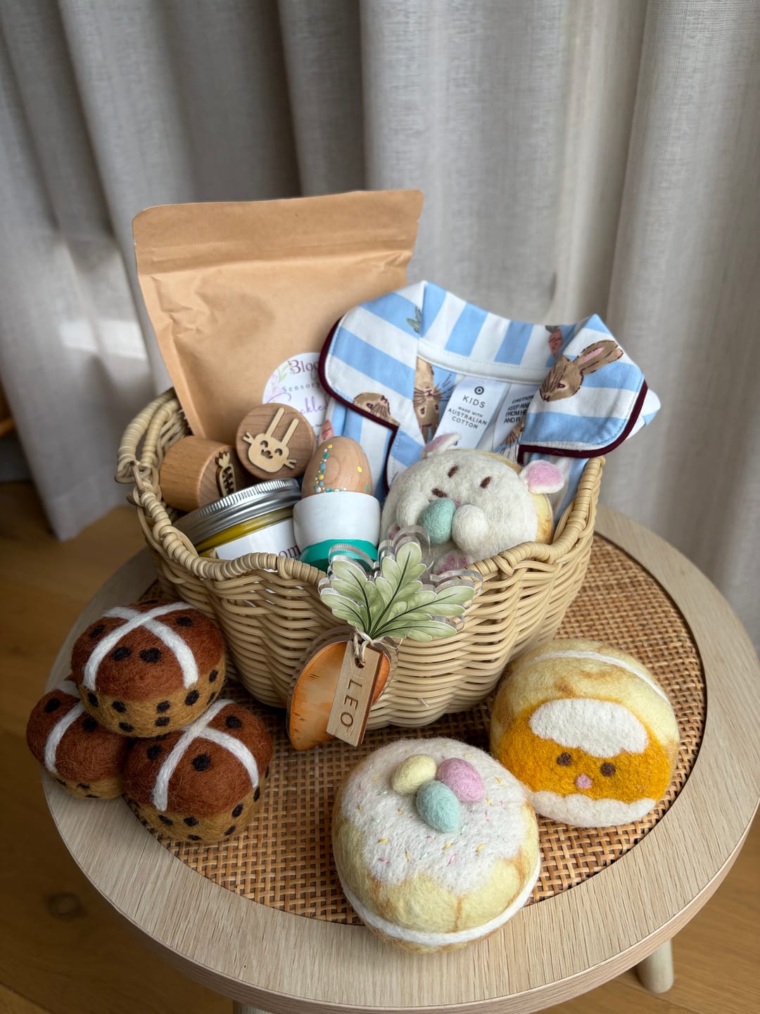 Customer photo review of Felt Hot Cross Buns (Set of 3)