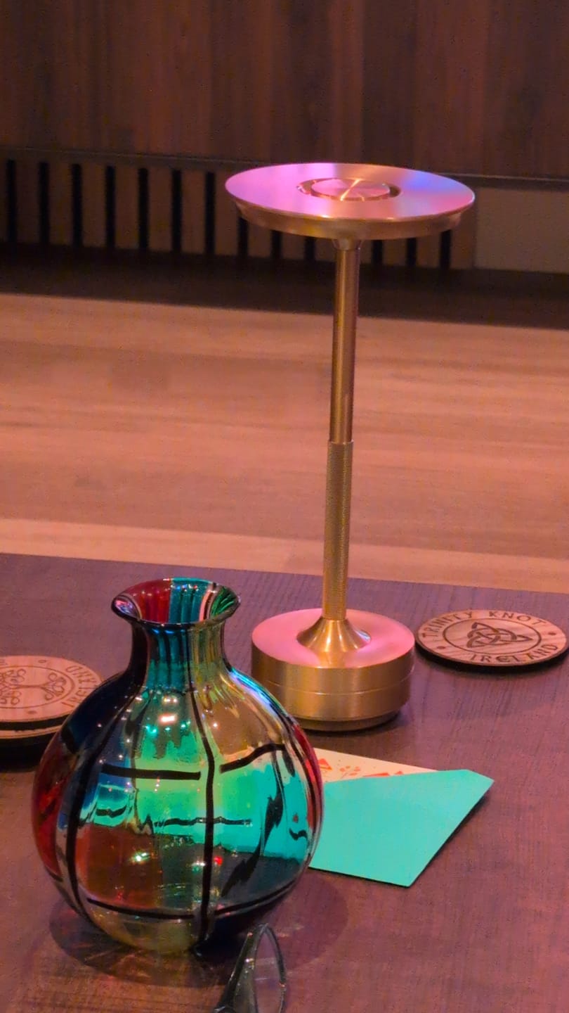 Customer photo review of Cordless Modern Aura Table Lamp - Cordless Table Lamp with Touch Control & Modern Nordic Design