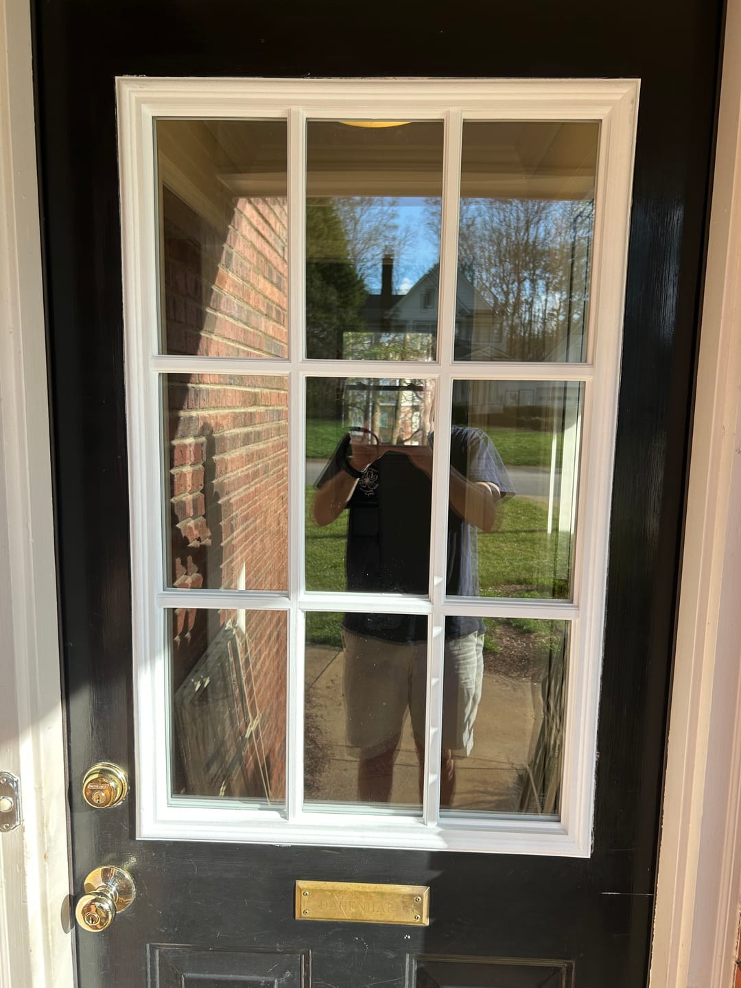 Customer photo review of Clear 9 Lite Glass and Frame Kit (Half Lite)