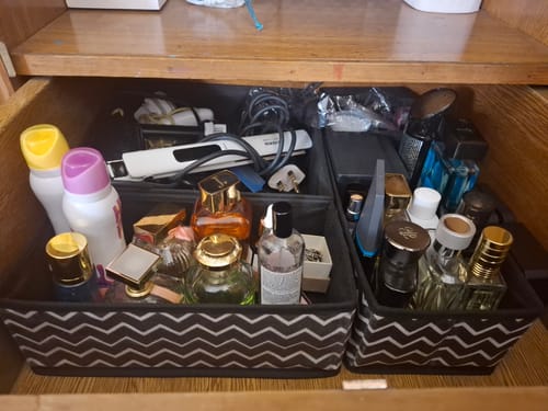 Customer photo review of Qoolish 6-Pack Drawer Organizers: Tidy-Up Your Space in Style! (Available in 10 Colors)