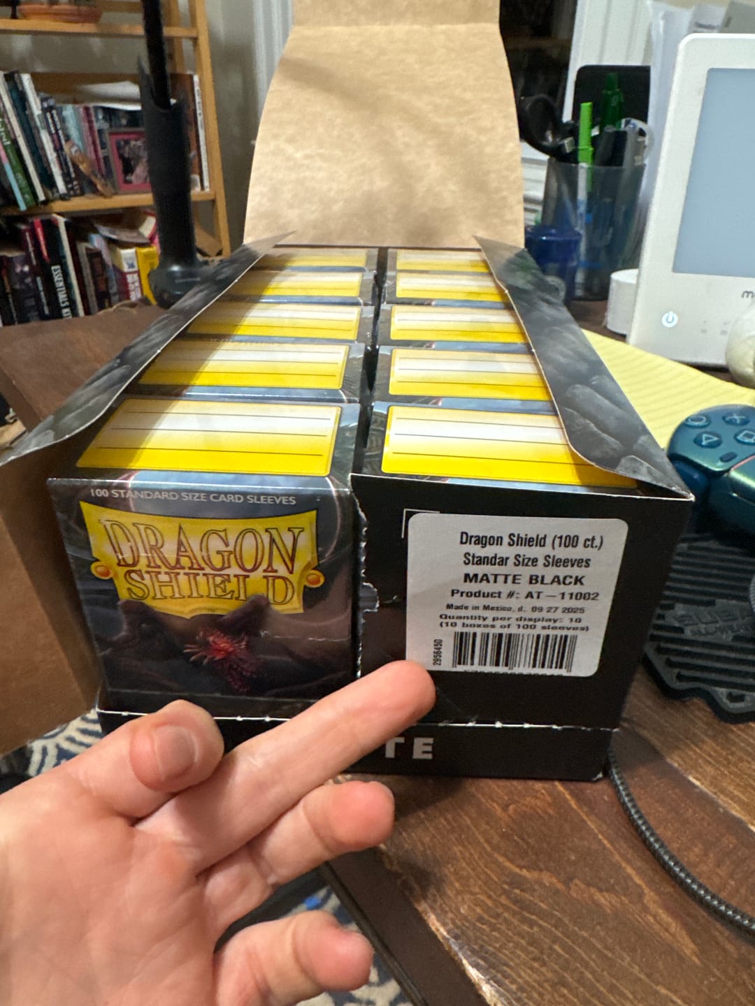 Customer photo review of Dragon Shield Display Case – Premium Card Storage & Protection