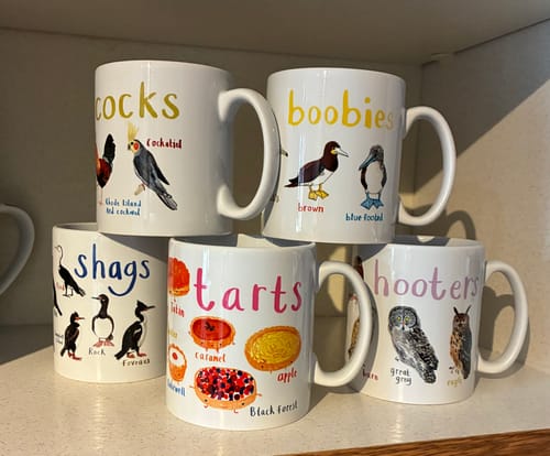 Customer photo review of Hooters Ceramic Bird Mug