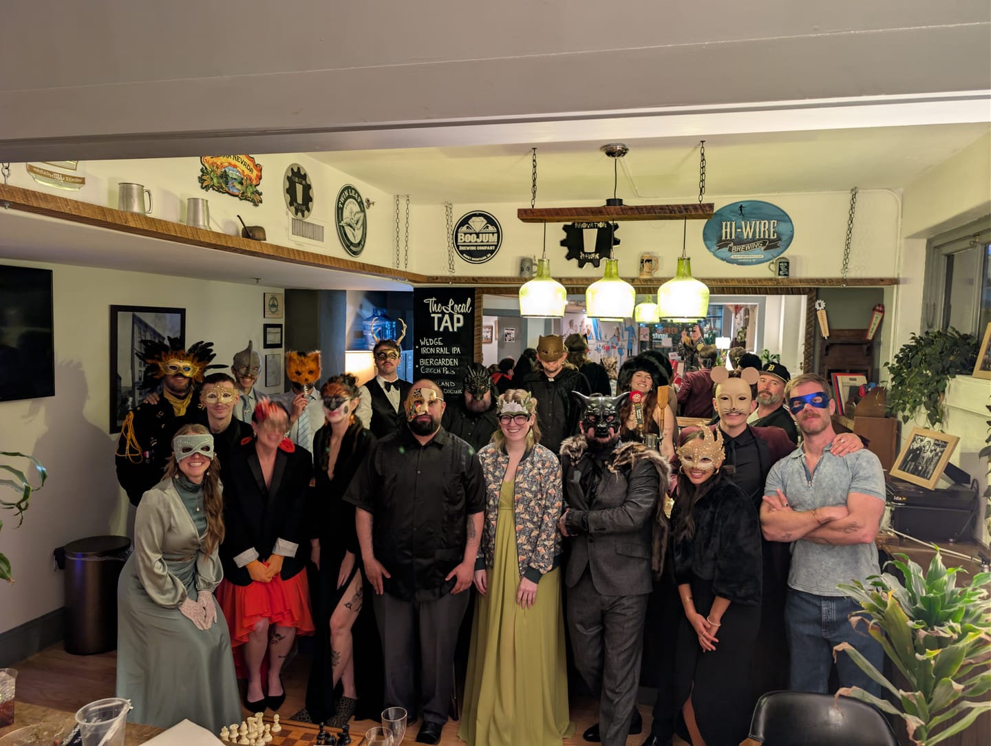 Customer photo review of Masquerade Ball/Carnival Murder Mystery Host Your Own Game Kit