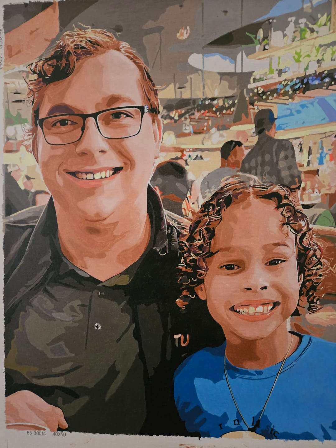 Customer photo review of Custom Paint by Number