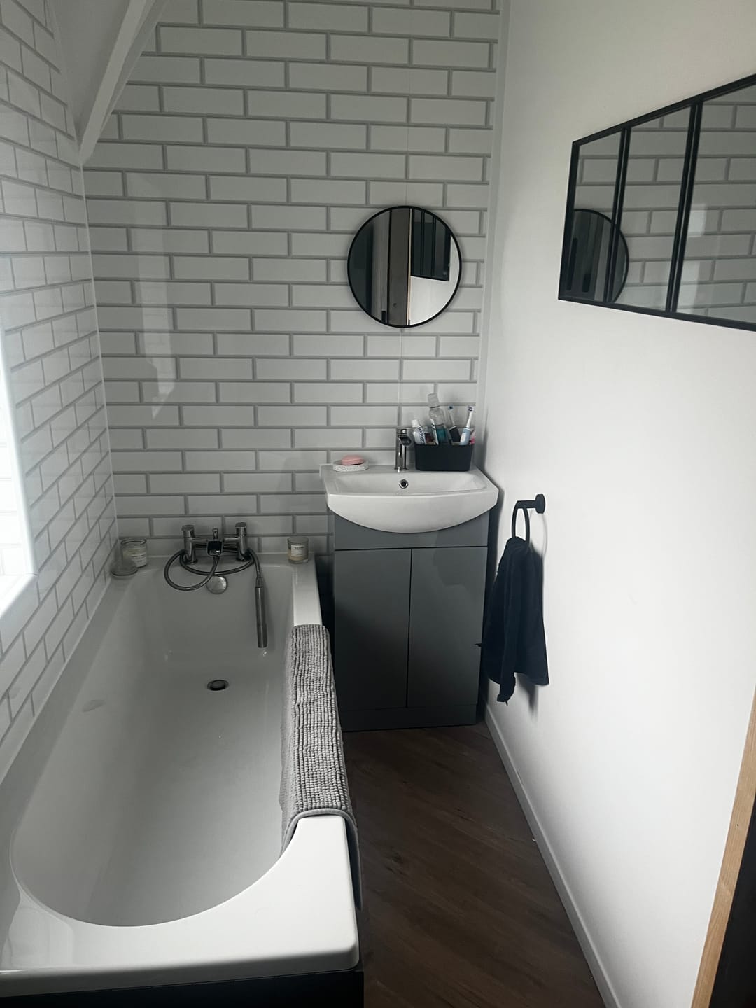 Customer photo review of 10mm London Tile Gloss Shower Panel 1M x 2.4M