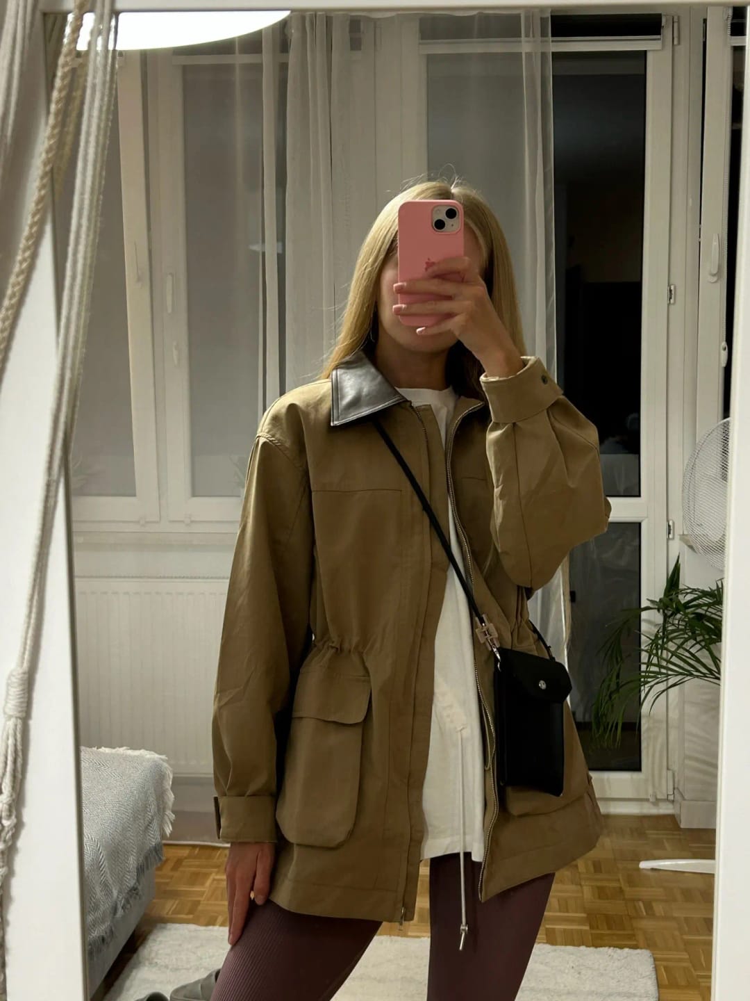 Customer photo review of Caroline Pocket Short Trench Coat