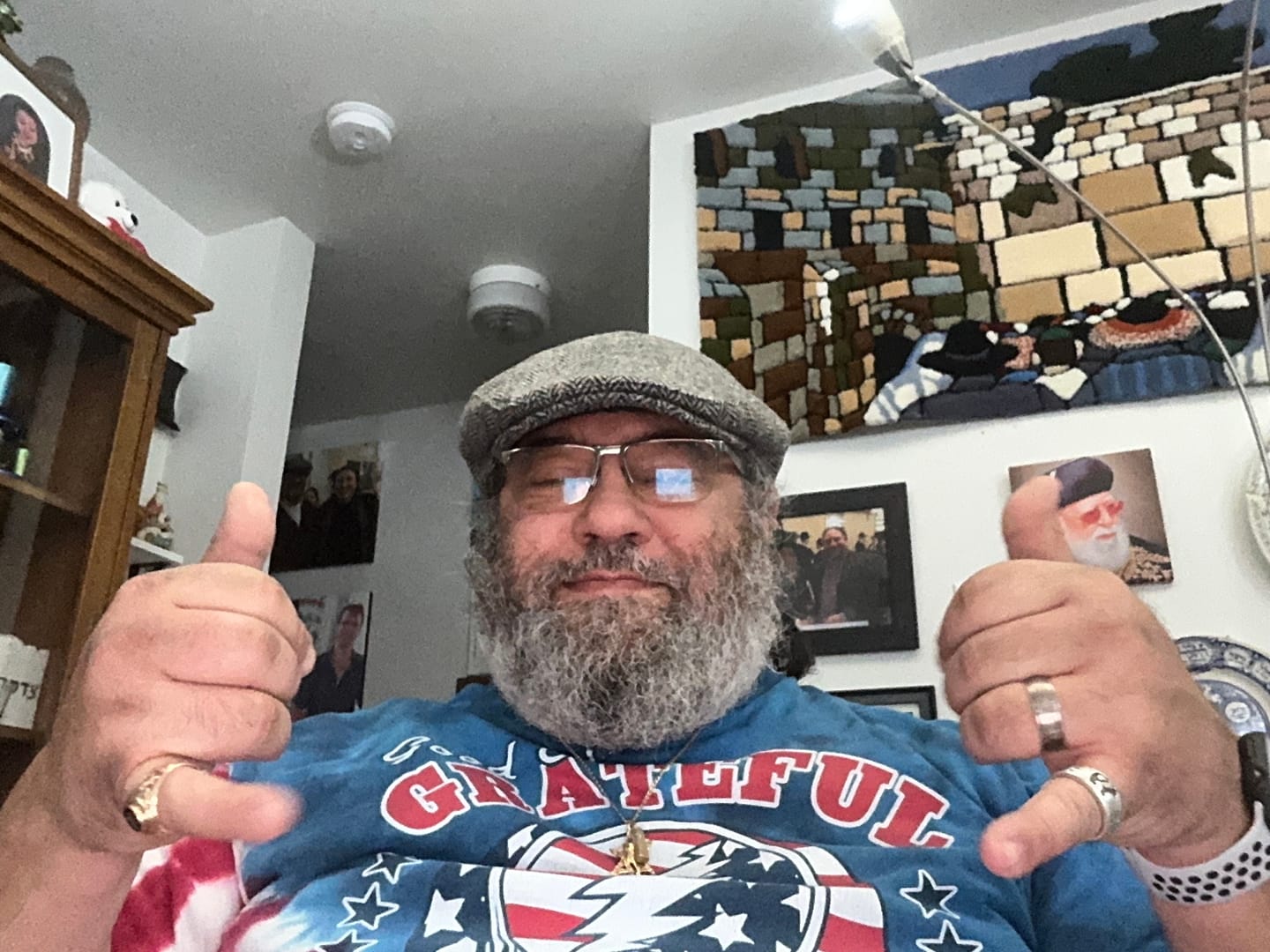 Customer photo review of Mucros Weavers Irish Tweed Trinity Flat Cap
