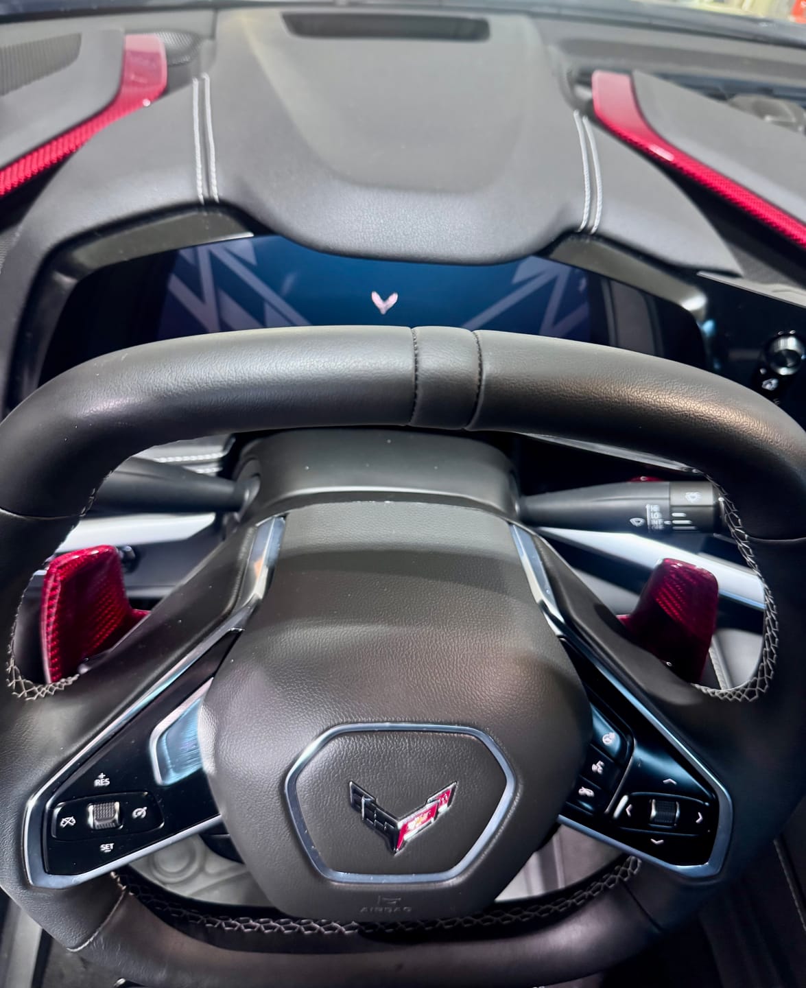 Customer photo review of C8 Corvette Real Carbon Fiber Upper Dashboard Trim Covers (3-Piece Set) | Interior Upgrade (2020–2026)