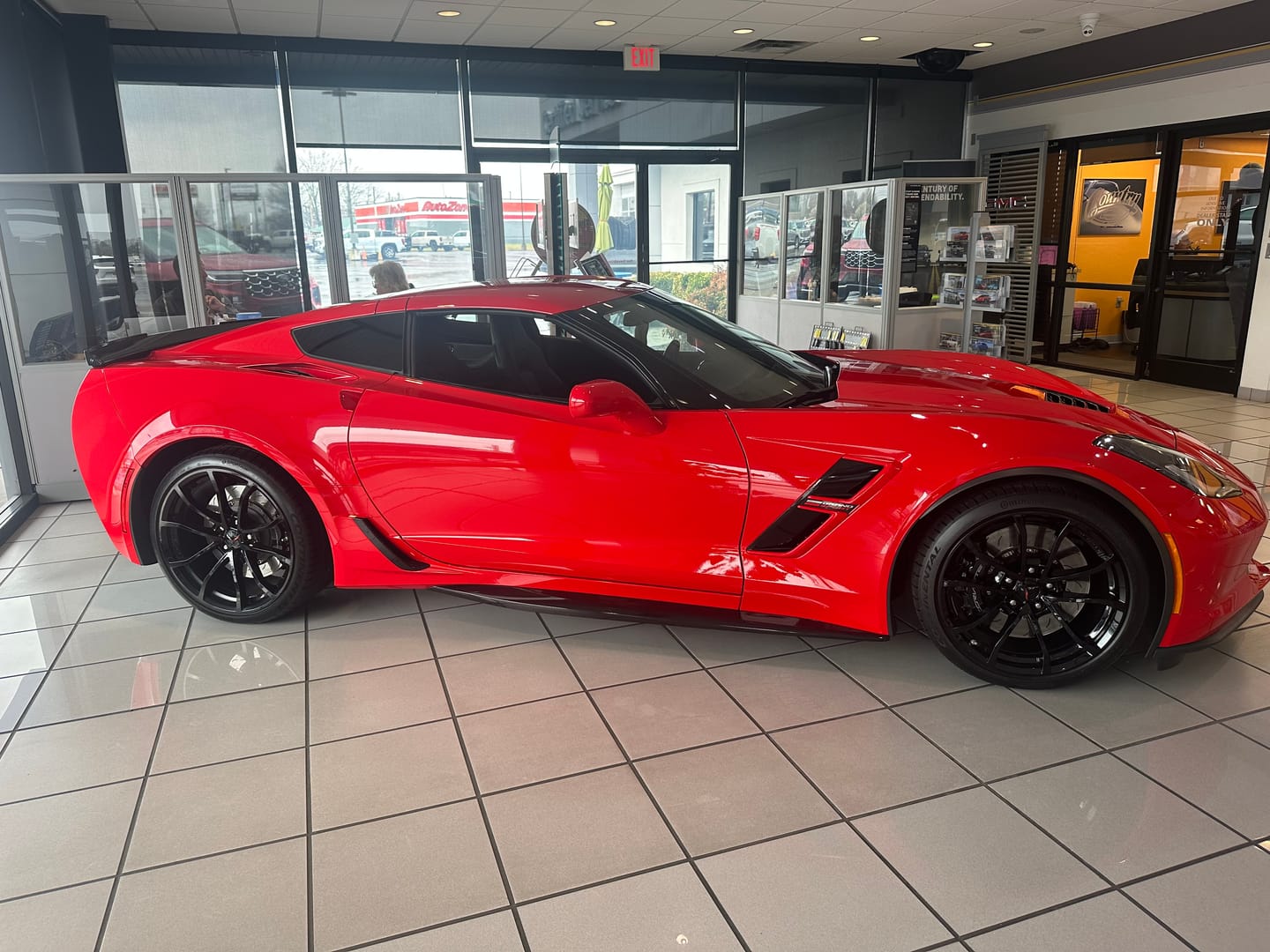 Customer photo review of 2023-Up Corvette C8 Z06 Rear Bumper Finned Diffuser