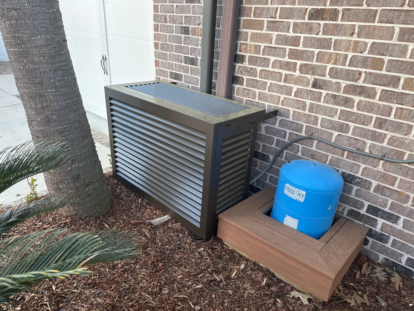 Customer photo review of Mini-Split AC Cover - Bronze
