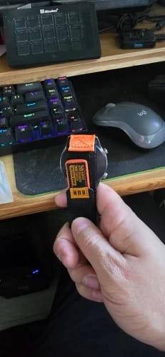 Customer photo review of COROS Nylon Watch Band Replacement Strap for Smartwatch Universal Fit