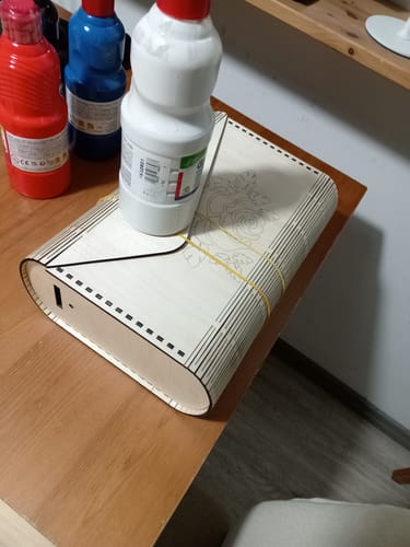 Customer photo review of 4 Handbag clutch purse bundle laser cut svg file