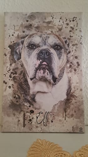 Customer photo review of Aquarell Pawtrait