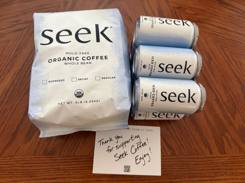 Customer photo review of Seek® Organic Mold-Free Iced Coffee