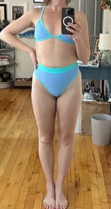 Customer photo review of CHLOE Peri High Rise Bikini Bottom
