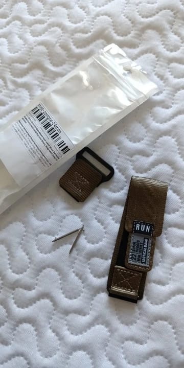 Customer photo review of COROS Nylon Watch Band Replacement Strap for Smartwatch Universal Fit