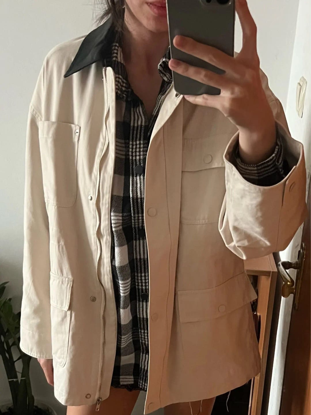 Customer photo review of Teresa Drawstring Oversized Jacket