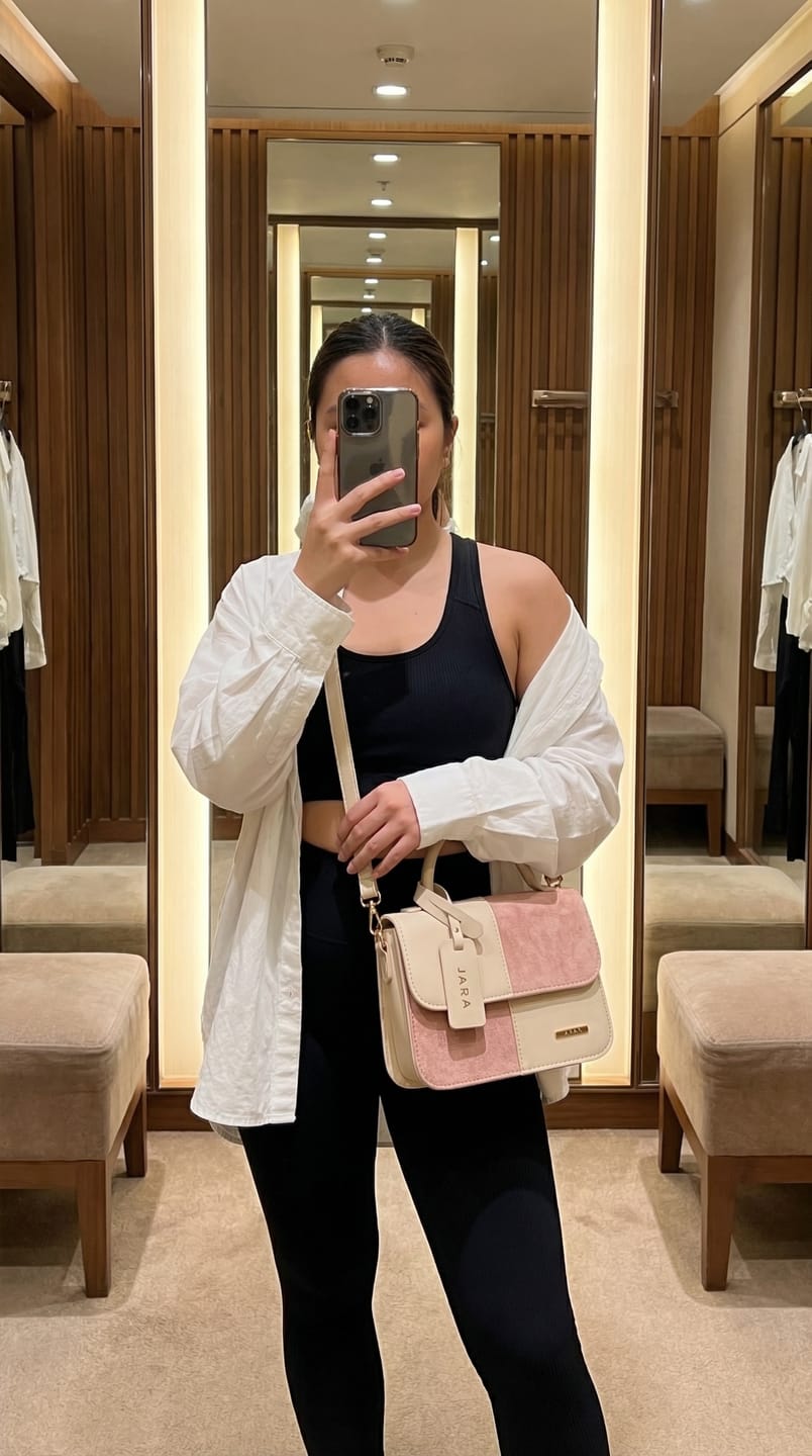Customer photo review of Malta Color-block handbag