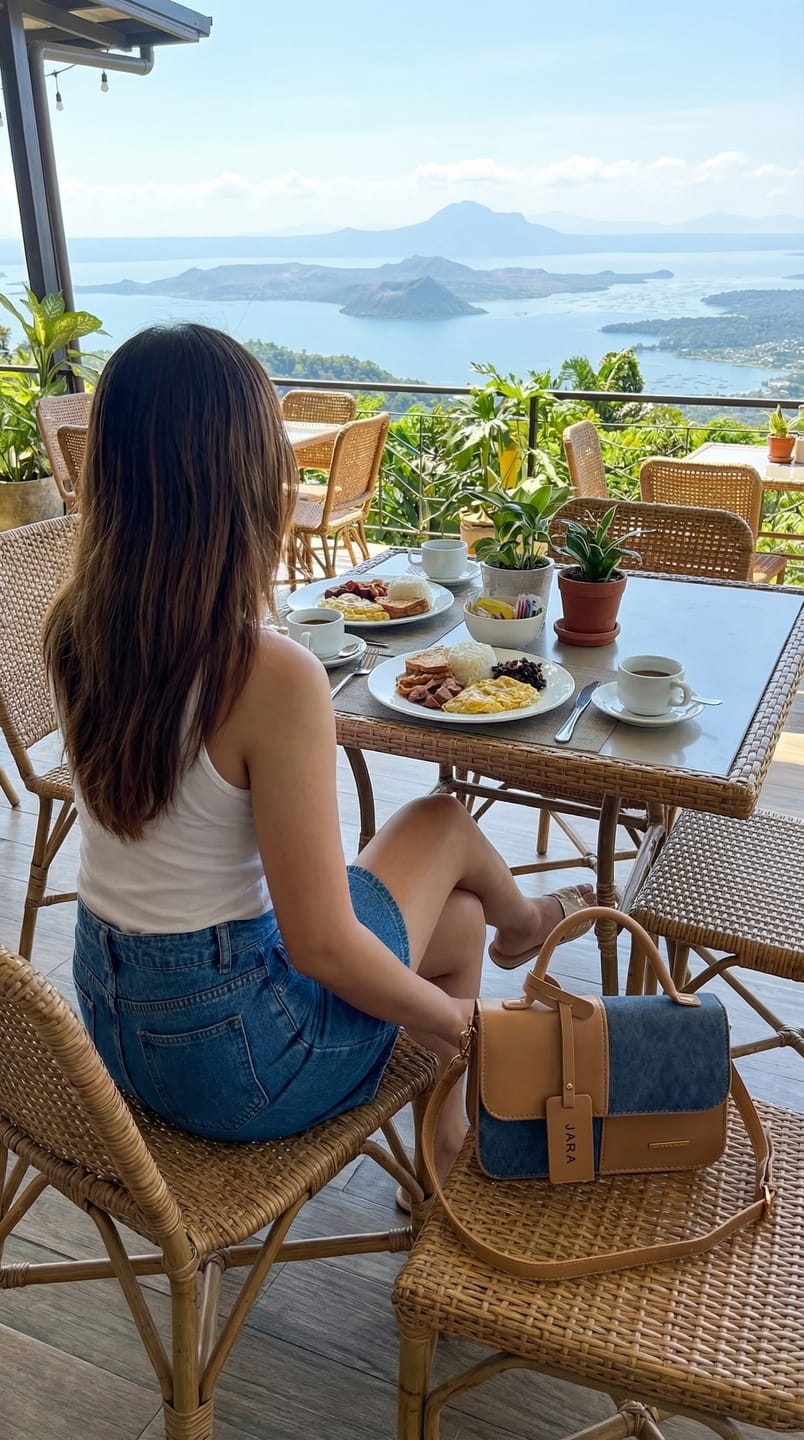 Customer photo review of Malta Color-block handbag
