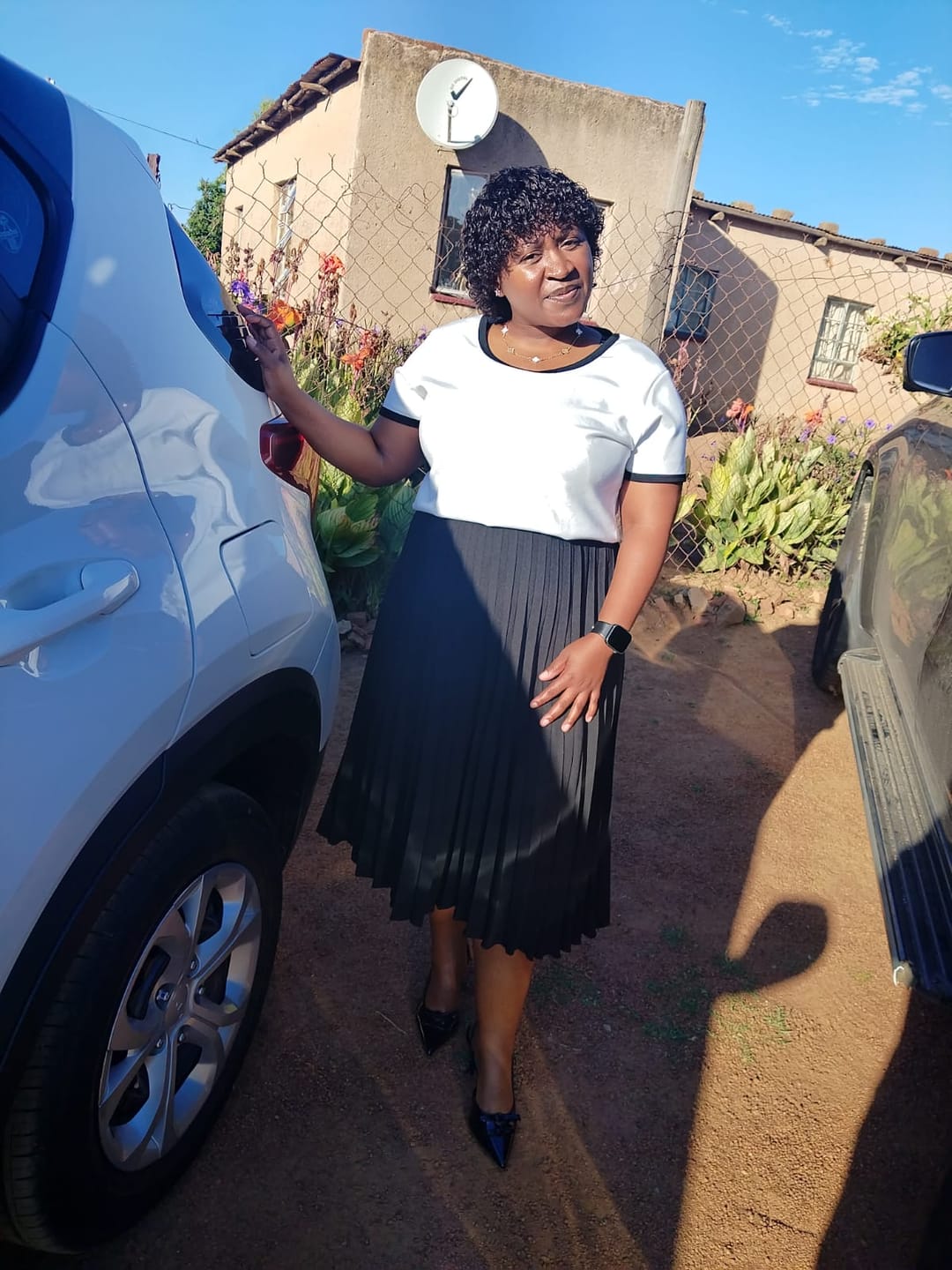 Customer photo review of Brazilian Full Cap Wig - Eva
