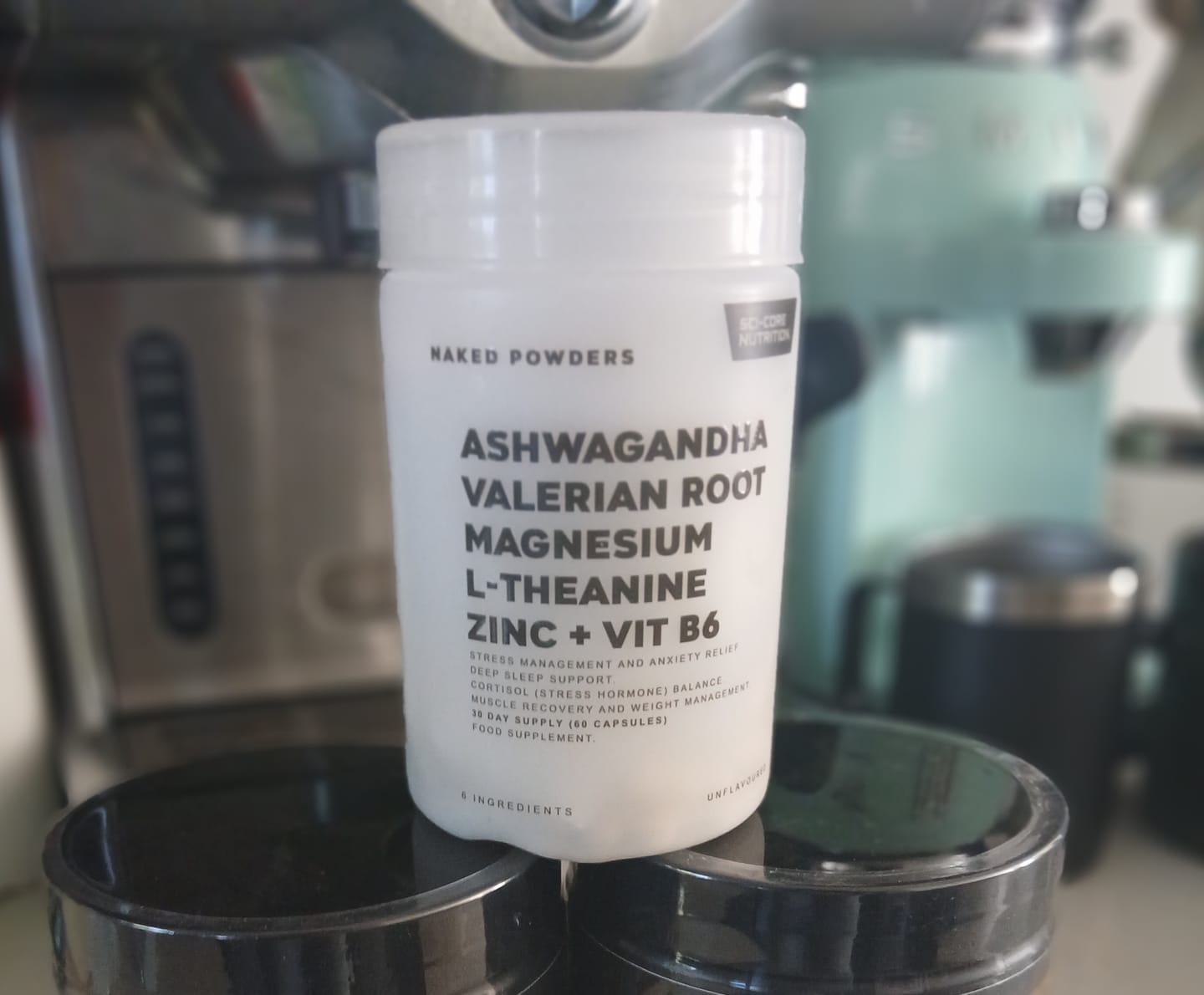 Customer photo review of Ashwagandha, Valerian Root, Magnesium, L-Theanine, Zinc, Vit B6 - 60 caps | 30 day supply