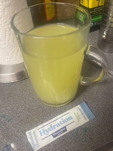 Customer photo review of Electrolyte Drink Mix with French Sea Salt