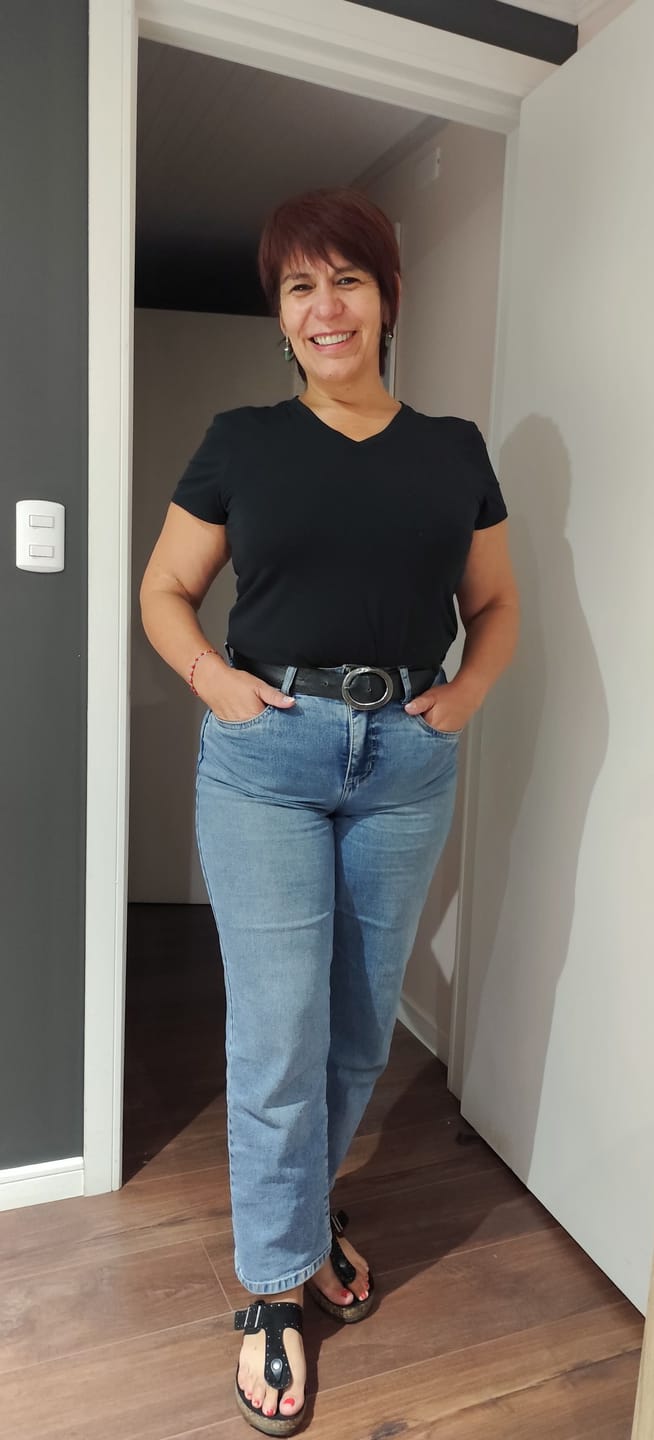 Customer photo review of Polera de Bambú Ultra Suave - Mujer (Cuello V)