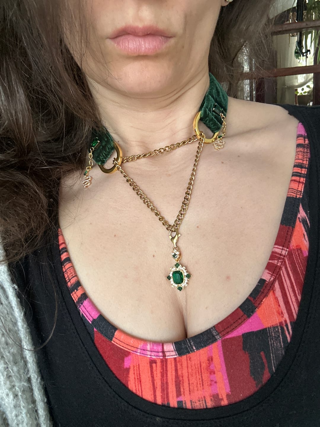 Customer photo review of VB Medusa—Gaze of Stone Choker Necklace Set