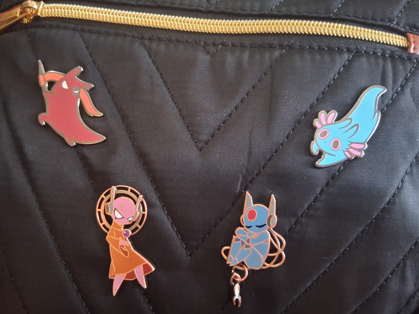 Customer photo review of Rain World - Artificer Slugcat Pin