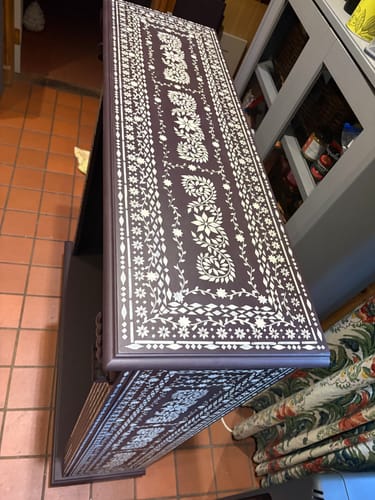 Customer photo review of JAIPUR Indian Bone Inlay Stencil Set