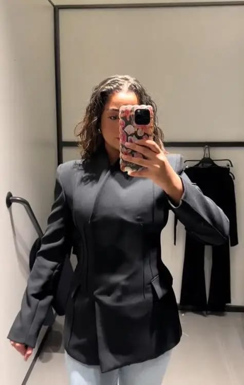 Customer photo review of Annie Blazer Dress