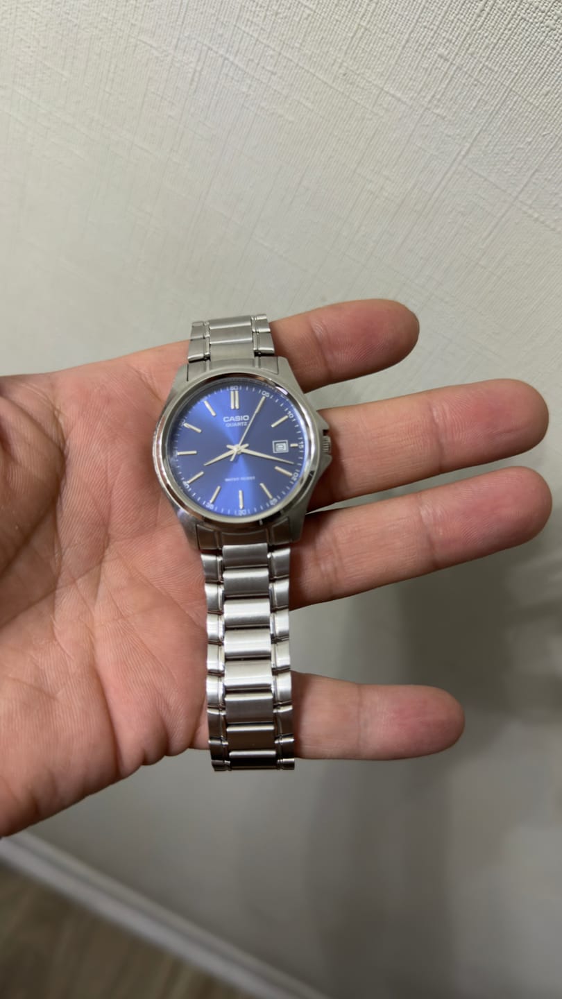 Customer photo review of Reloj Casio Análogo MTP-1183A-2A Azul Acero Inoxidable