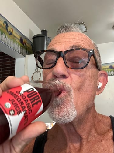 Customer photo review of Pure Organic Pomegranate Juice