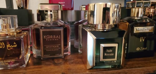 Customer photo review of MYSTIQUE + JADE ROYALE - Extrait de Parfum 2×100ml