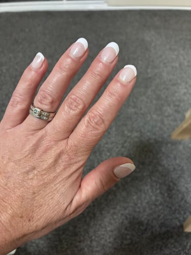 Customer photo review of Classic French Tip | Super Jellies DIY Hard Semi Cured Gel Nail Wraps