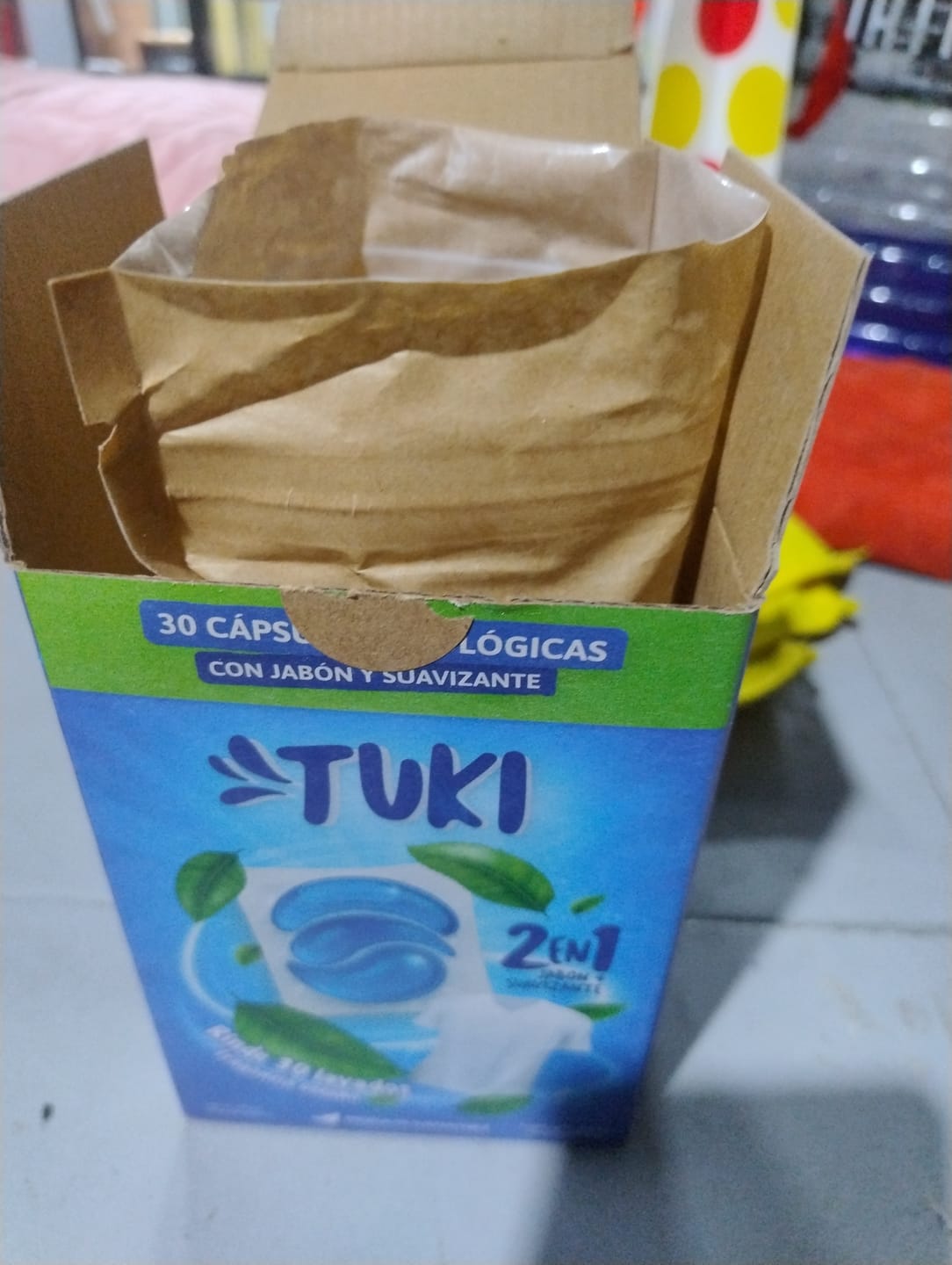 Customer photo review of Capsulas Tuki Ecológicas ♻️ 2en1 con Jabón y Suavizante