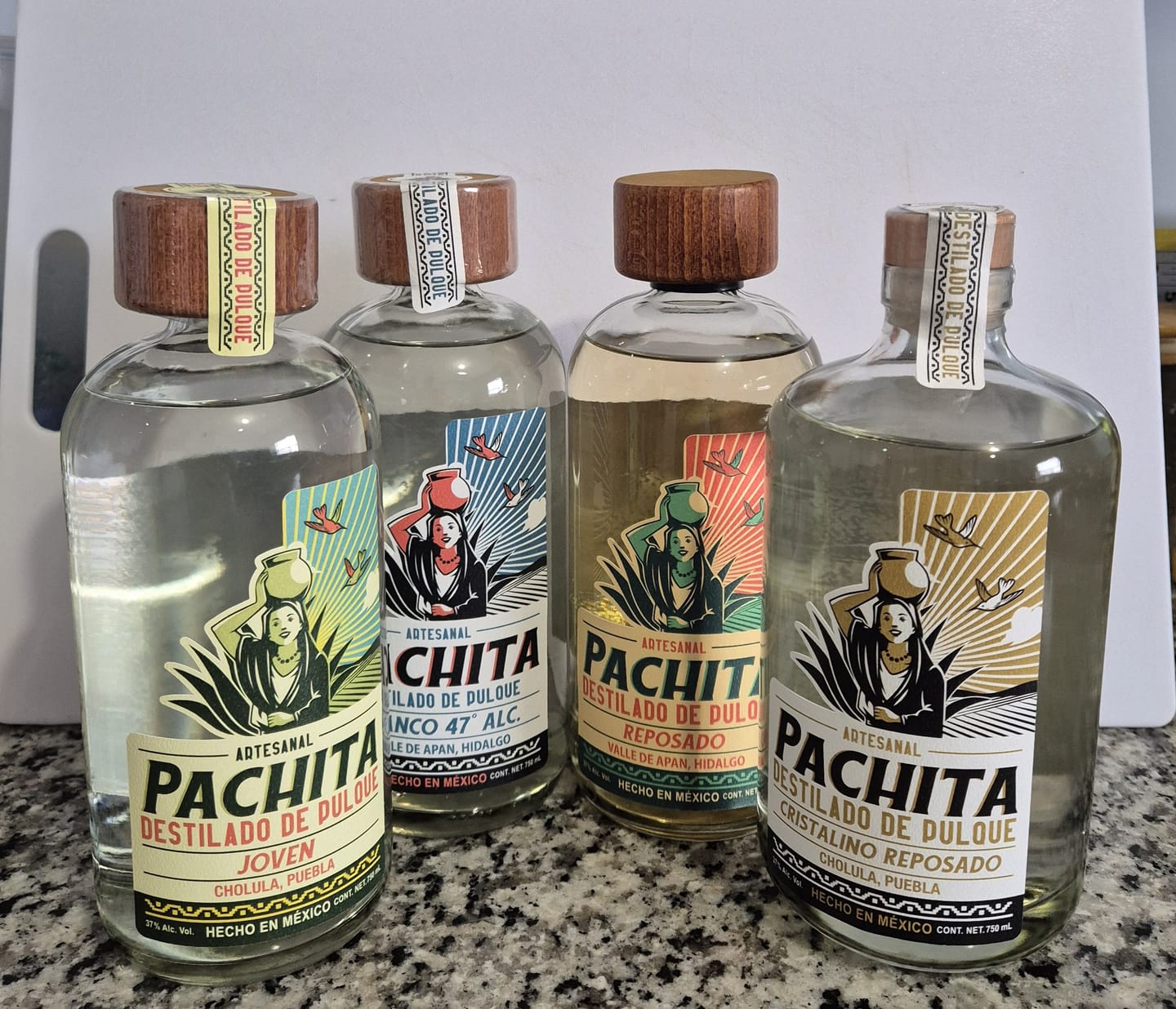 Customer photo review of 4 Pack 750mL: Para Probarlo Todo - Joven, Reposado, Blanco y Cristalino
