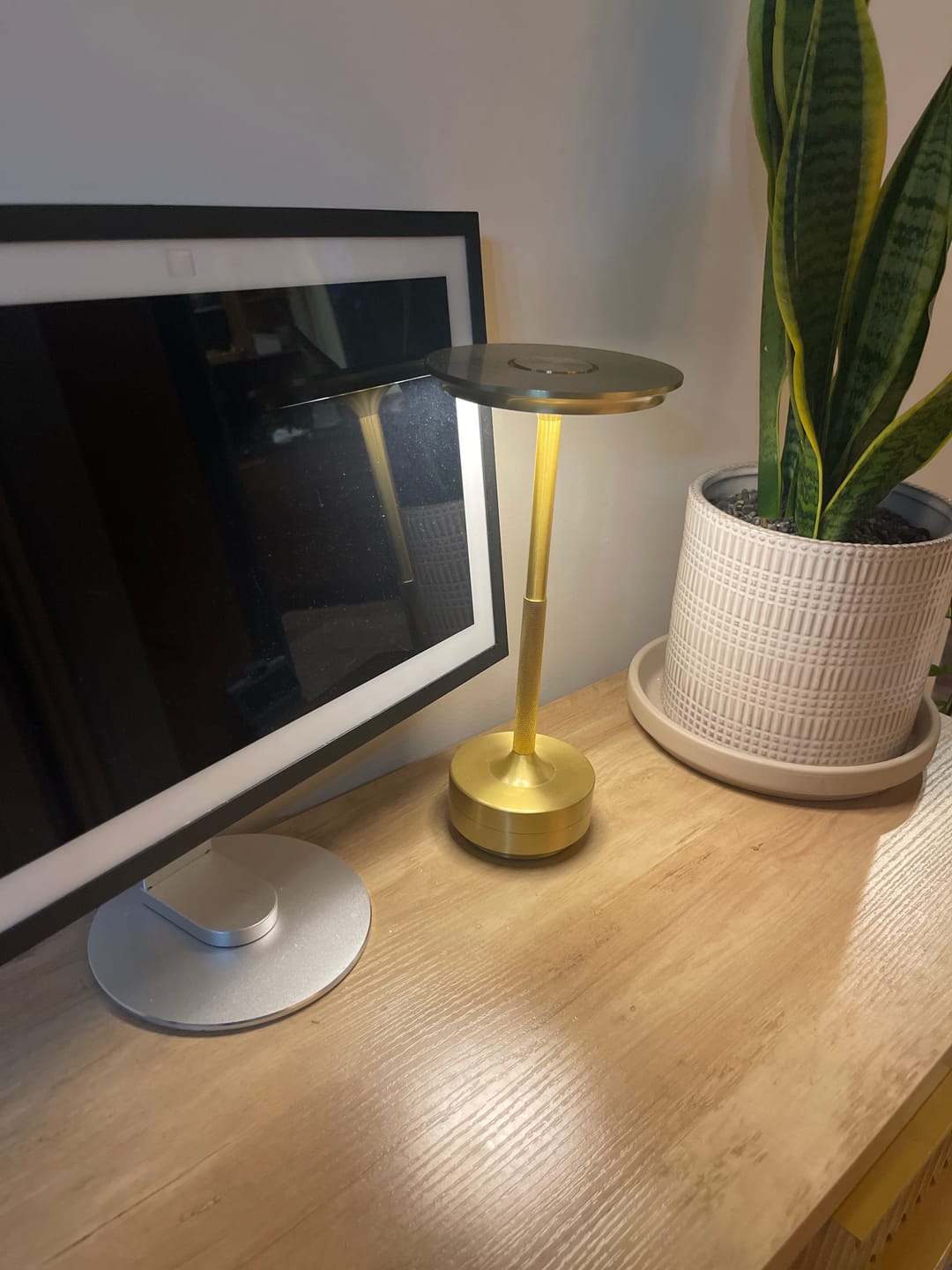 Customer photo review of Ambient™ Metallic Cordless Table Lamp