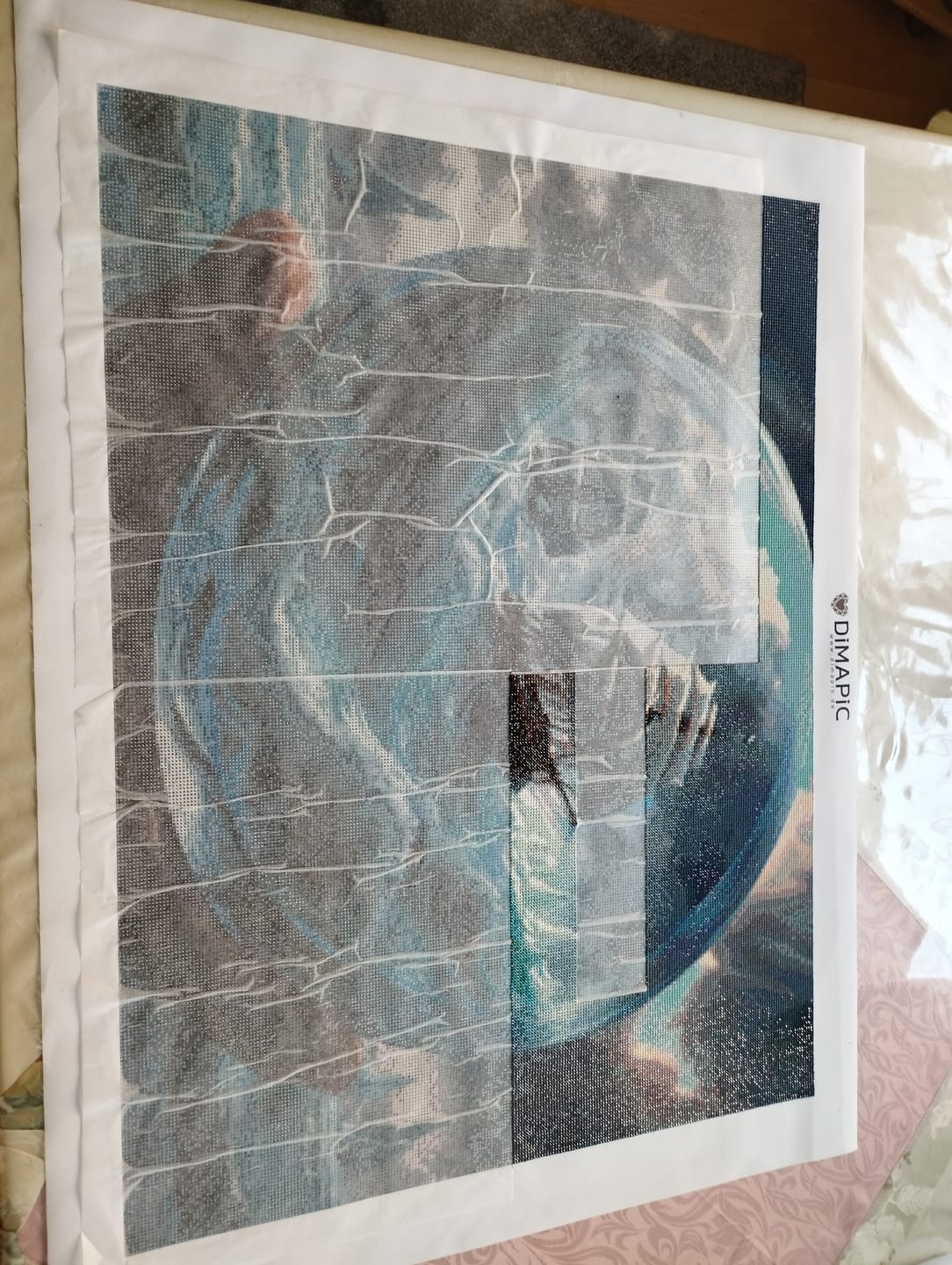 Customer photo review of Ozean in der Kugel - Diamond Painting