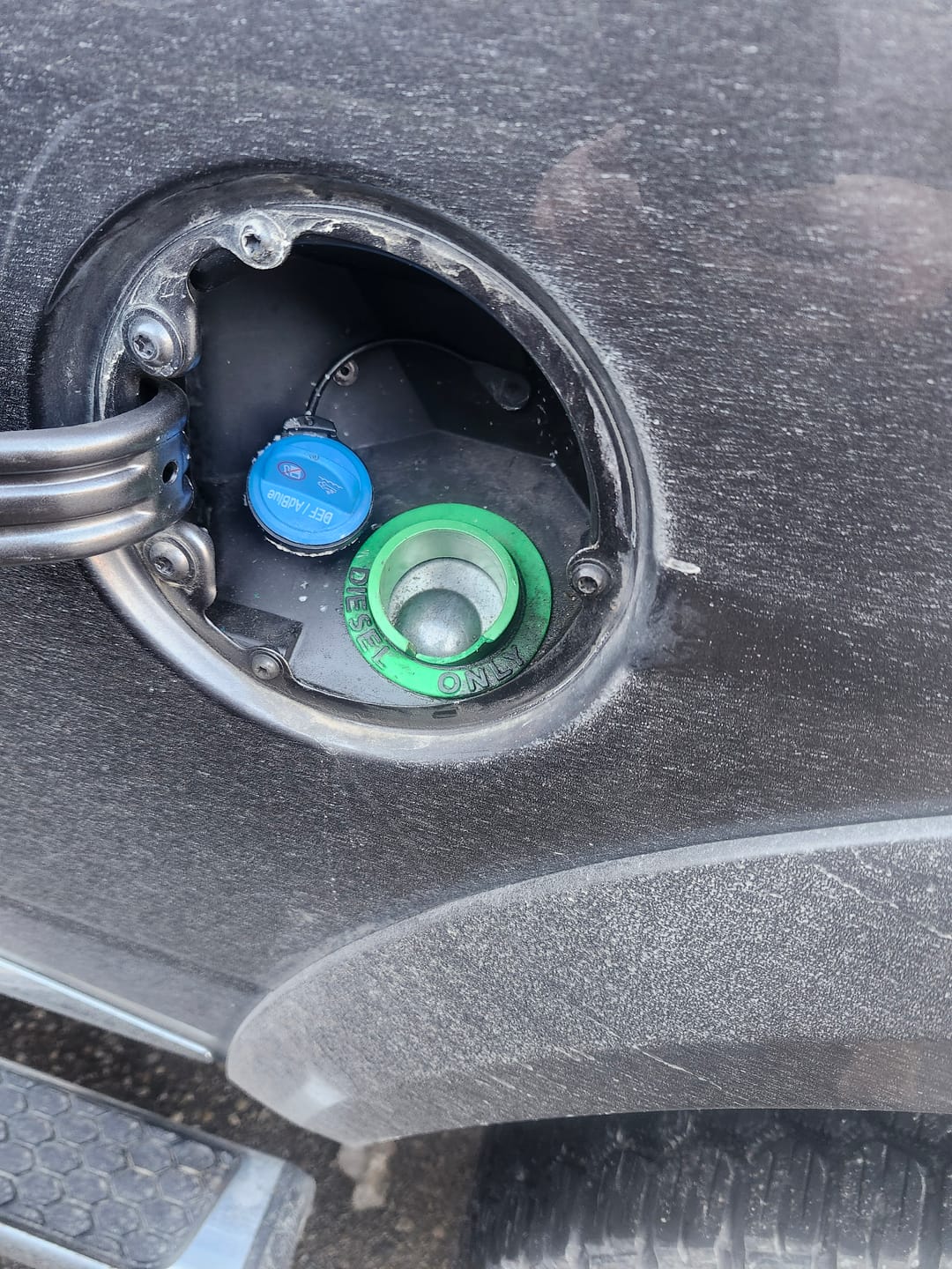 Customer photo review of 2013-2018 RAM Billet Fuel Filler Cap Fix Kit (A036/A049)