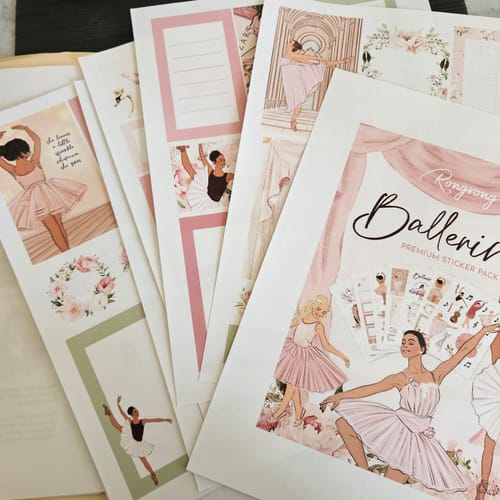 Customer photo review of Ballerina Sticker Pack [DIGITAL DOWNLOAD]
