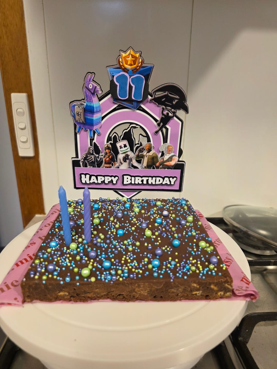 Customer photo review of Birthday Brownie · Mini