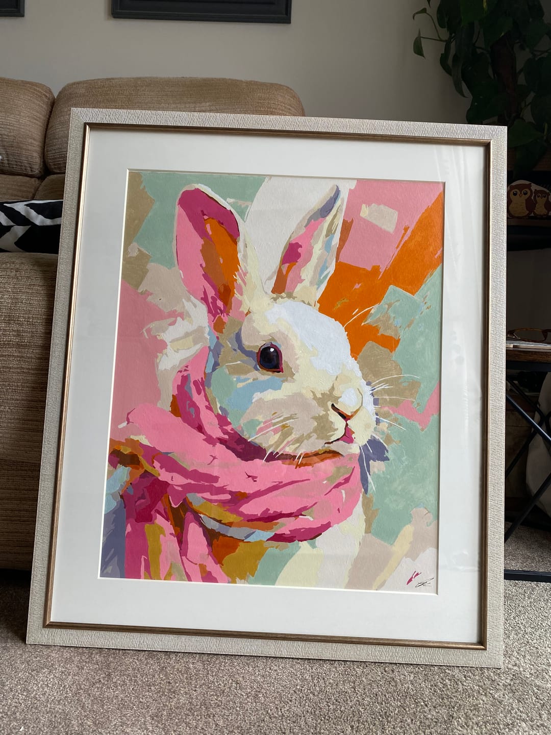 Customer photo review of Pastel bunny | Paint by Number