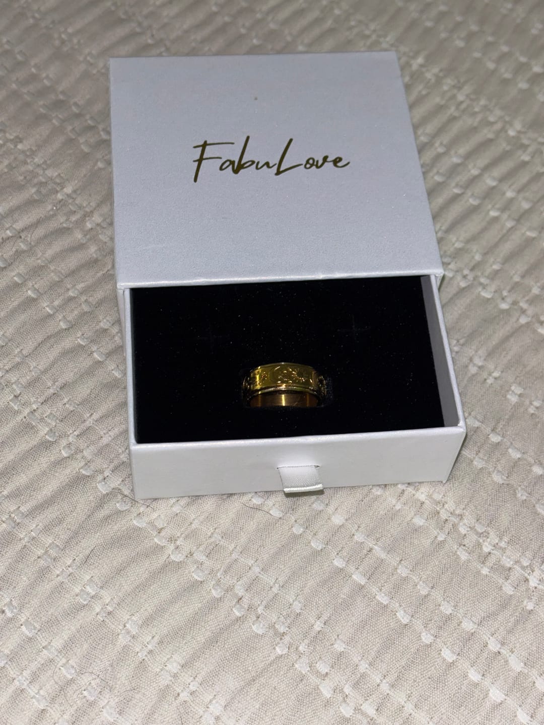 Customer photo review of Sun & Moon Fidget Ring