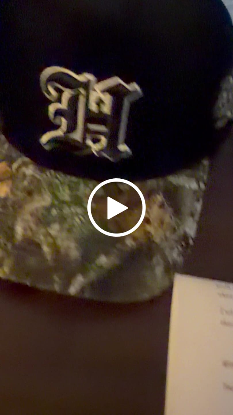 Customer video review of Black and Camo Brim