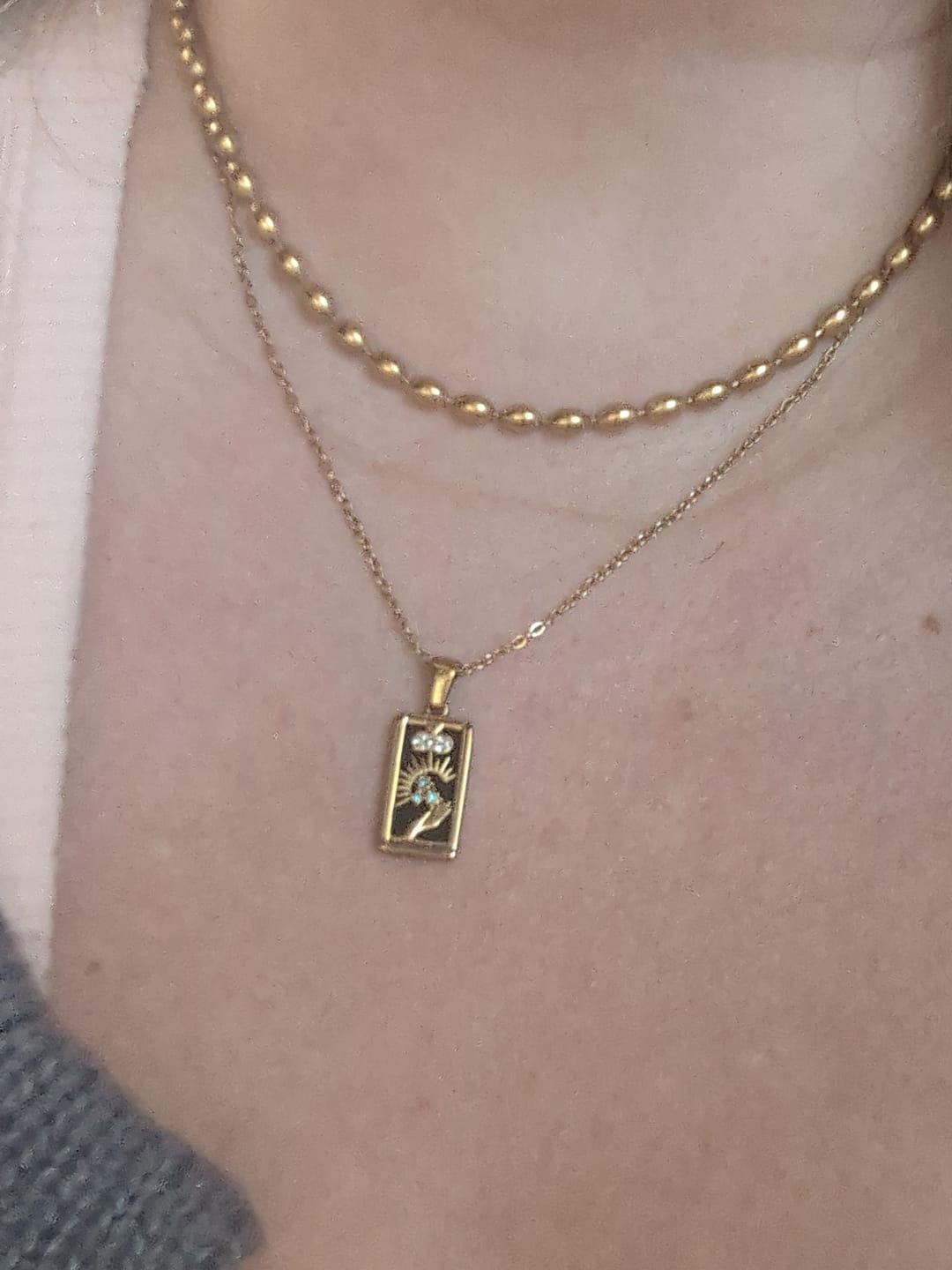 Customer photo review of Malaga Bead Necklace (Bundle)