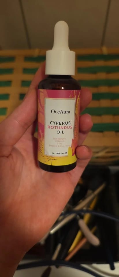 Customer photo review of Cyperus Rotundus Oil for Smooth Skin And Relaxation